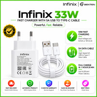 Infinix 33W SuperVooc Charger with 5A USB to Type-C Cable