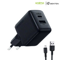 Oraimo Cannon 18D OCW-5183E+L53 Dual Port 18W Charger Adapter with Lightning Cable
