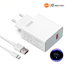 Xiaomi Mi 120W GaN HyperCharge Adapter EU with 6A Type-C Data Cable