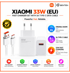 Xiaomi 33W (EU) Fast Charger Set with 3A Type-C Data Cable