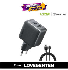 Oraimo PowerGaN 33 Pro 33W GaN Wall Charger With Type-C Cable (OCW-7331E+C54)