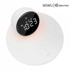 WIWU WI-W017 Night Light Wireless Charging Clock Bluetooth Speaker