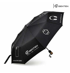 GENTEN Shankar Umbrella Original Auto Open 8 Ribs Black