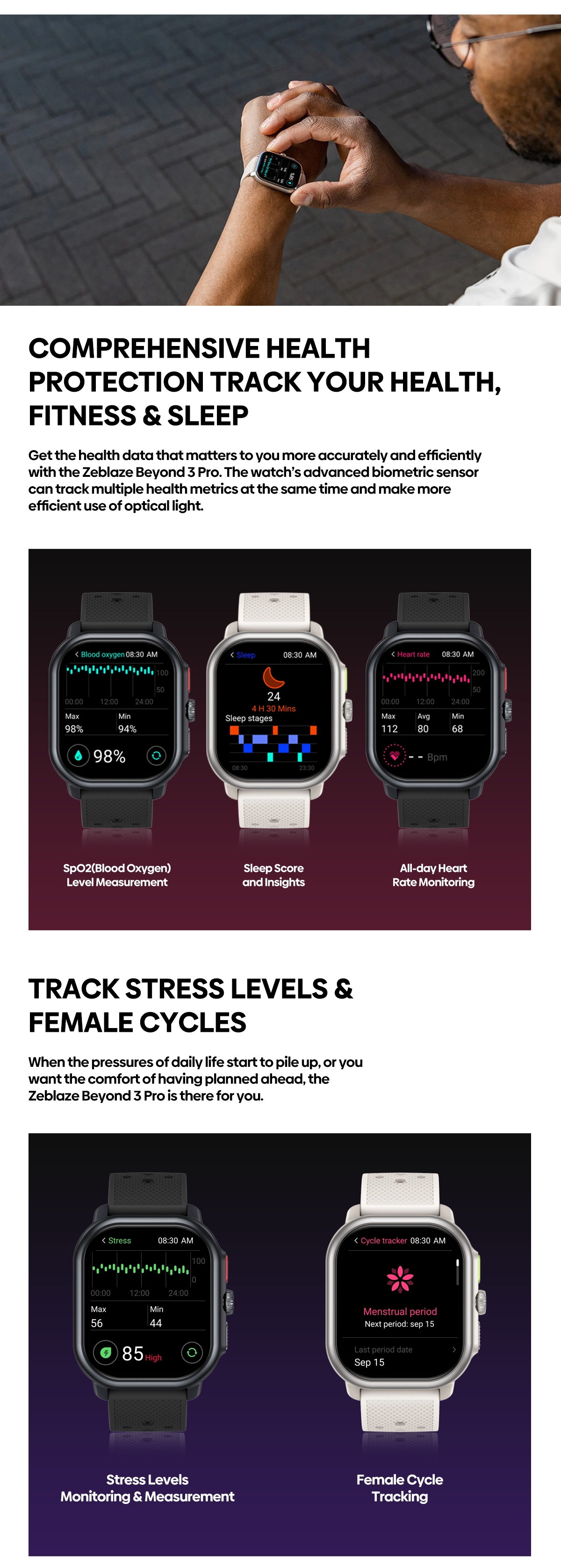 Zeblaze Beyond 3 Pro Calling Smart Watch