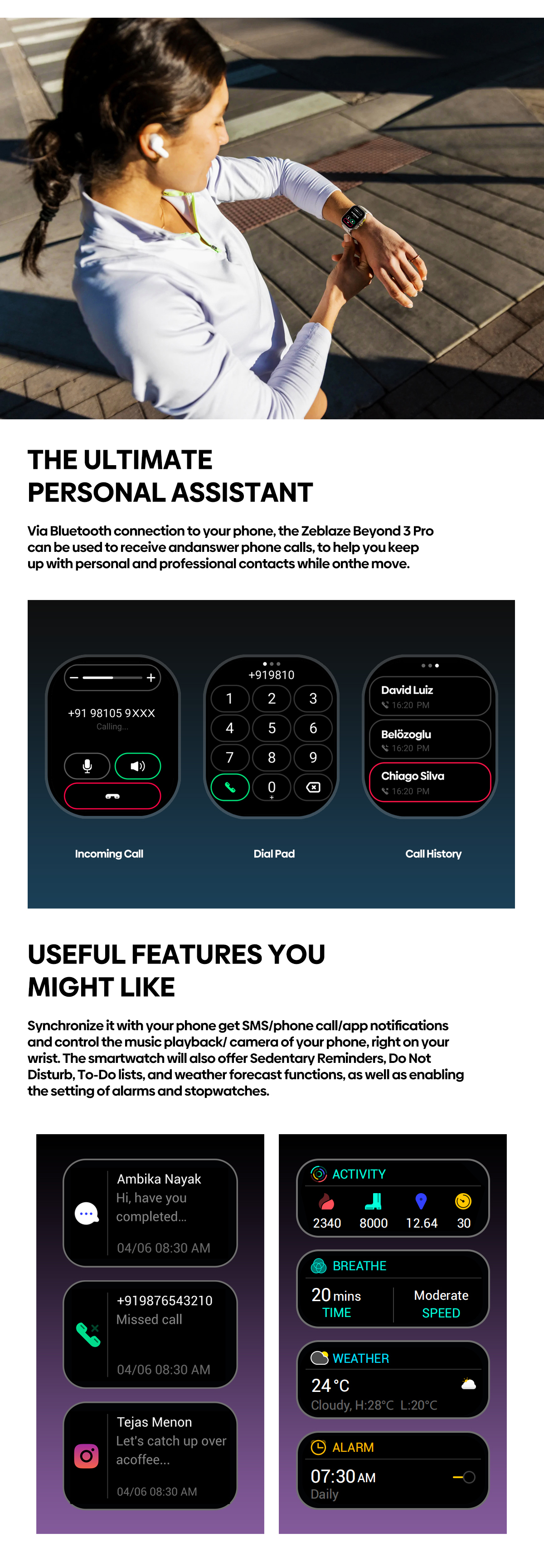 Zeblaze Beyond 3 Pro Calling Smart Watch