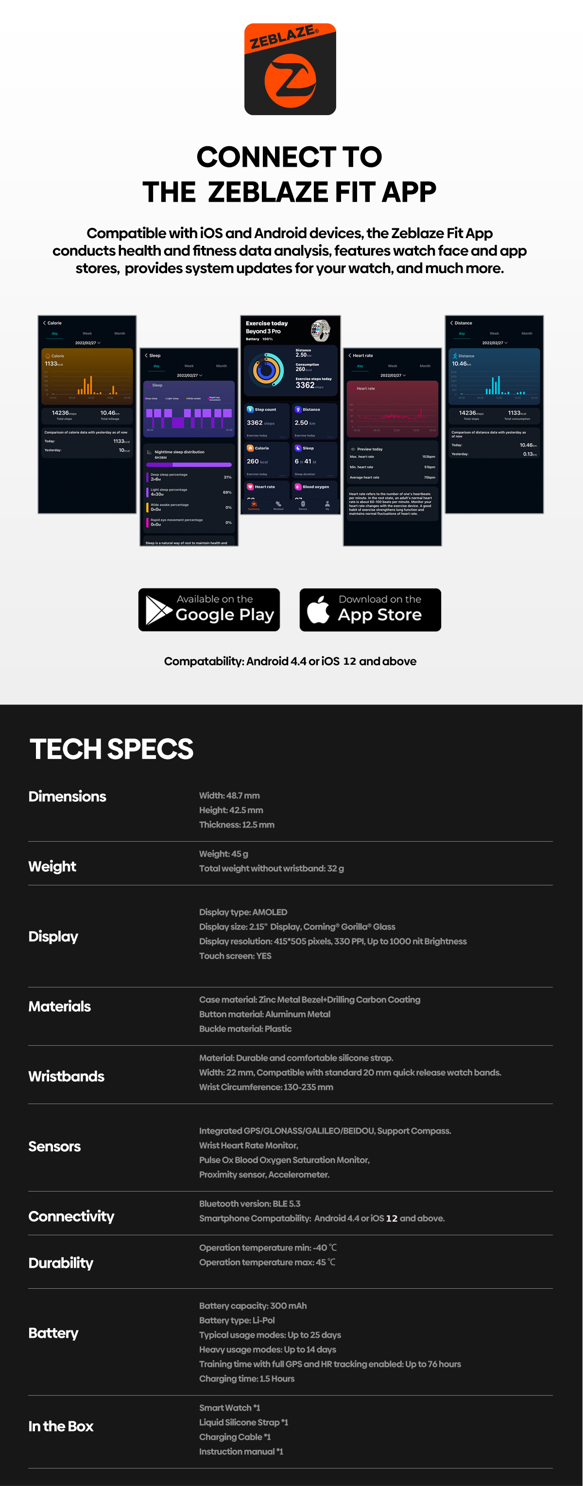 Zeblaze Beyond 3 Pro Calling Smart Watch