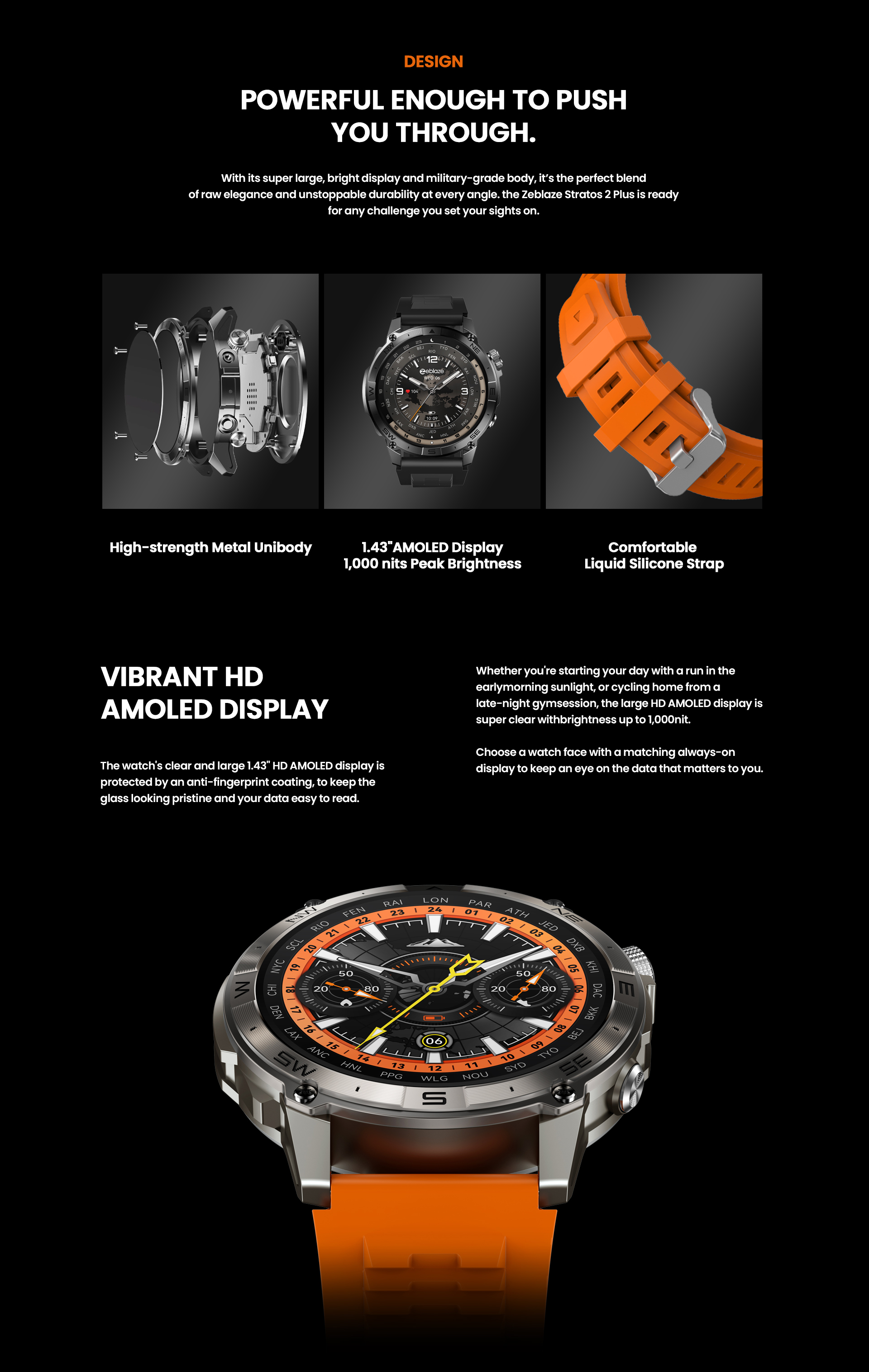 Zeblaze Stratos 2 Plus GPS Smart Watch