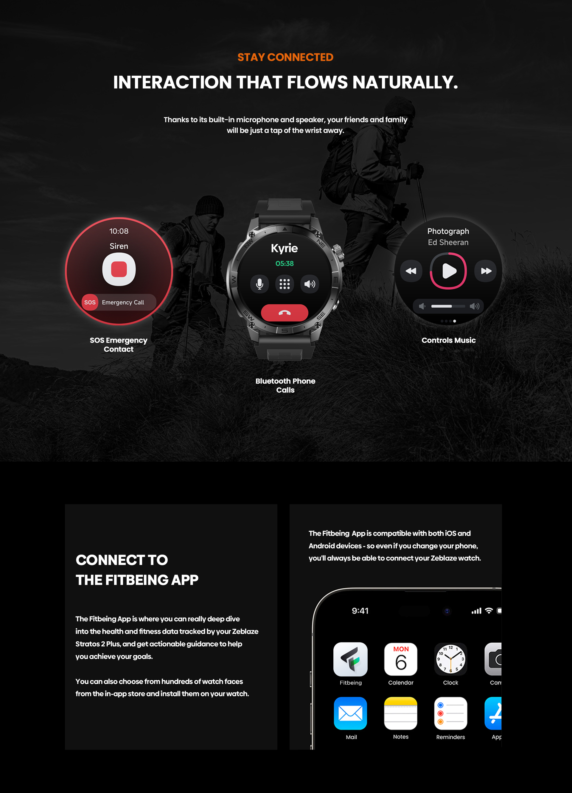 Zeblaze Stratos 2 Plus GPS Smart Watch