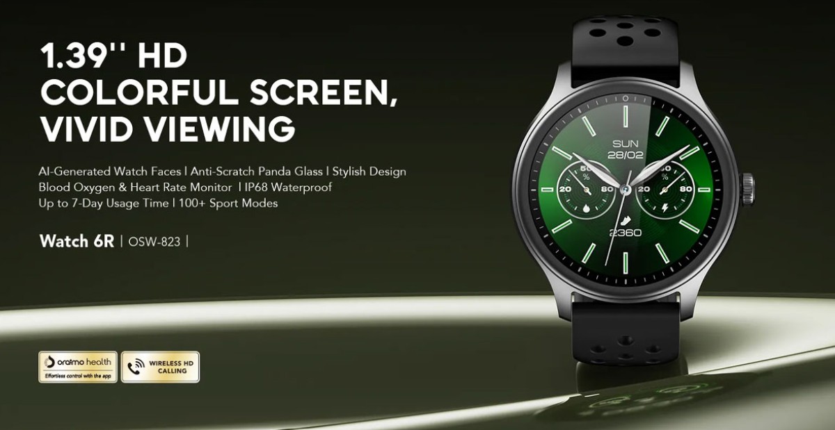 Oraimo Watch 6R Calling Smart Watch - OSW-823